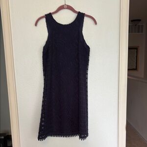 Lilly Pulitzer Elegant Navy Lace Dress